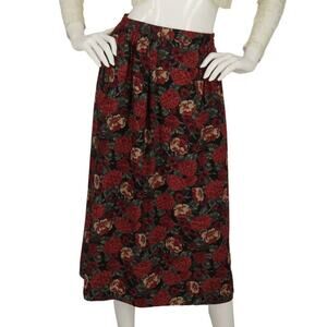 Vintage Pendleton Rose Floral Flower Cottagecore Grandmacore Indie Skirt XS